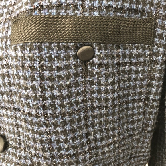 Liz Wear Vintage Navy Black Houndstooth Jacket/Blazer - Picture 5 of 15